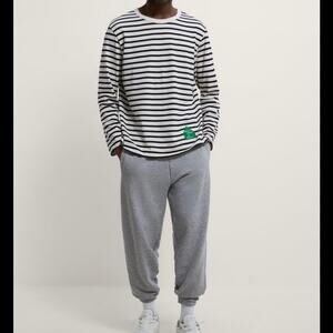 Zara Coco Capitan Collab Striped Unisex Long Sleeve Shirt Size Medium